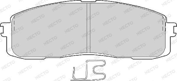 Necto FD6559A - Brake Pad Set, disc brake www.autospares.lv