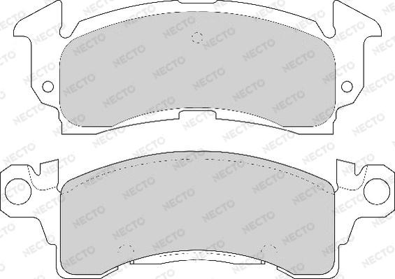 Necto FD6551A - Bremžu uzliku kompl., Disku bremzes www.autospares.lv