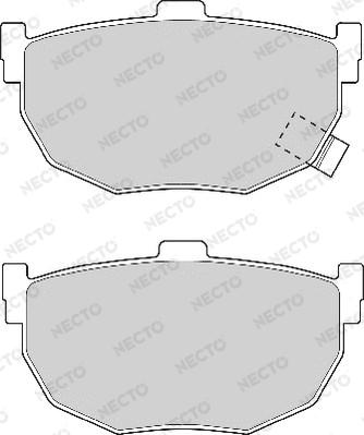 Necto FD6564A - Brake Pad Set, disc brake www.autospares.lv