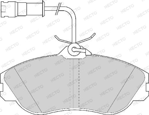 Necto FD6510A - Тормозные колодки, дисковые, комплект www.autospares.lv