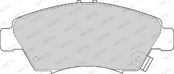 Necto FD6580A - Brake Pad Set, disc brake www.autospares.lv