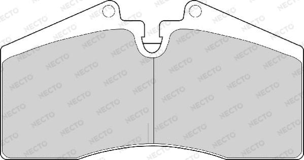 Necto FD6531A - Bremžu uzliku kompl., Disku bremzes www.autospares.lv