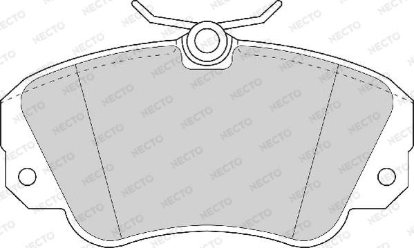 Necto FD6532A - Brake Pad Set, disc brake www.autospares.lv