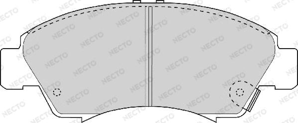 Necto FD6537A - Bremžu uzliku kompl., Disku bremzes autospares.lv