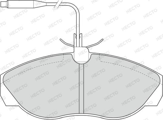 Necto FD6521V - Brake Pad Set, disc brake www.autospares.lv