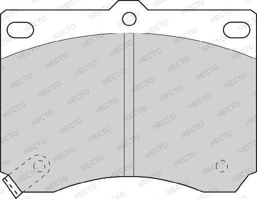 Necto FD6528A - Bremžu uzliku kompl., Disku bremzes autospares.lv