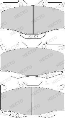 Necto FD6579A - Тормозные колодки, дисковые, комплект www.autospares.lv