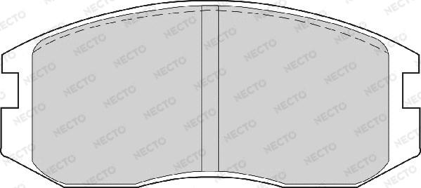 Necto FD6573A - Тормозные колодки, дисковые, комплект www.autospares.lv