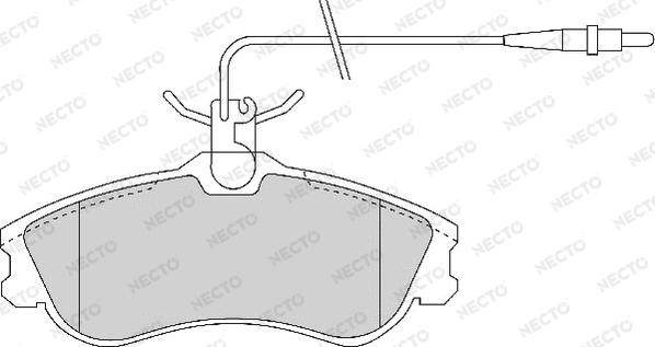 Necto FD6696A - Bremžu uzliku kompl., Disku bremzes autospares.lv