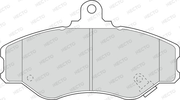 Necto FD6697V - Тормозные колодки, дисковые, комплект www.autospares.lv