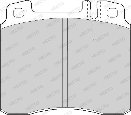 Necto FD6642A - Bremžu uzliku kompl., Disku bremzes autospares.lv