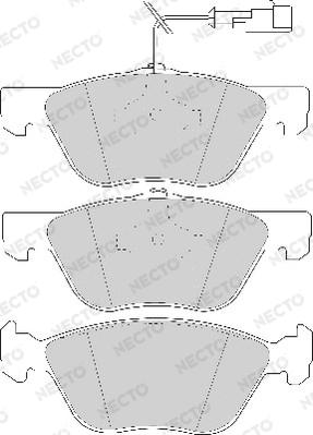 Necto FD6653A - Тормозные колодки, дисковые, комплект www.autospares.lv