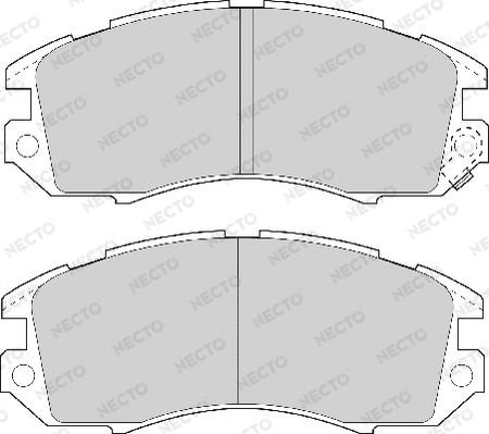 Necto FD6664A - Bremžu uzliku kompl., Disku bremzes www.autospares.lv