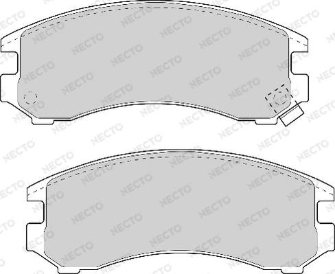 Necto FD6661A - Bremžu uzliku kompl., Disku bremzes www.autospares.lv