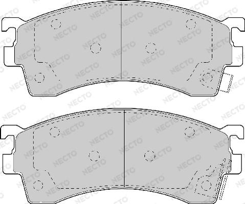 Necto FD6600A - Brake Pad Set, disc brake www.autospares.lv