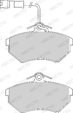 Necto FD6602A - Brake Pad Set, disc brake www.autospares.lv