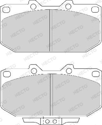 Necto FD6610A - Bremžu uzliku kompl., Disku bremzes www.autospares.lv