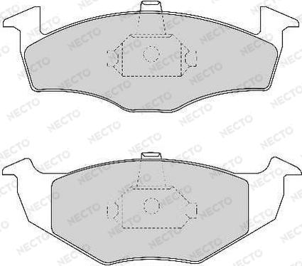 Necto FD6689A - Brake Pad Set, disc brake www.autospares.lv