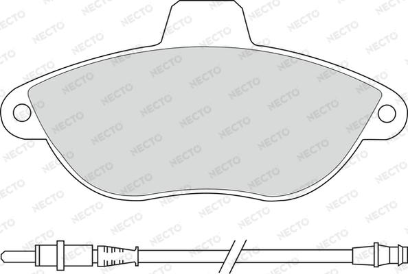 Necto FD6684A - Brake Pad Set, disc brake www.autospares.lv