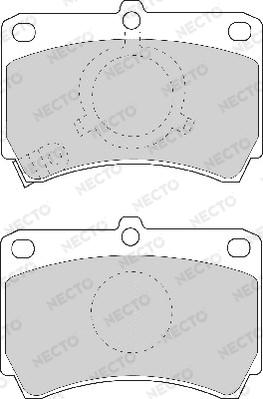 Necto FD6636A - Bremžu uzliku kompl., Disku bremzes autospares.lv