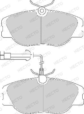 Necto FD6630A - Brake Pad Set, disc brake www.autospares.lv