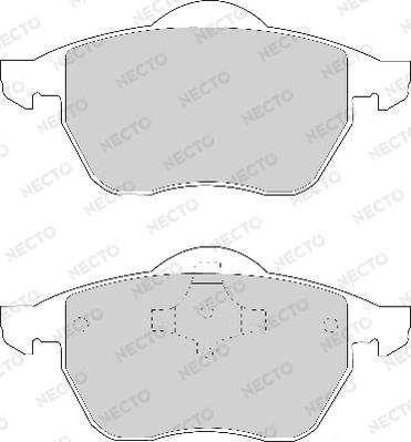 Necto FD6632A - Brake Pad Set, disc brake www.autospares.lv