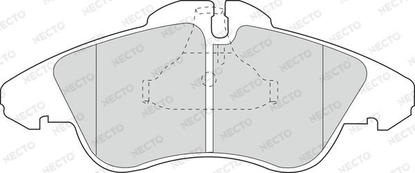 Necto FD6675V - Тормозные колодки, дисковые, комплект www.autospares.lv