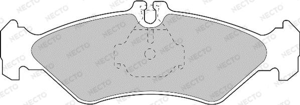 Necto FD6676A - Тормозные колодки, дисковые, комплект www.autospares.lv