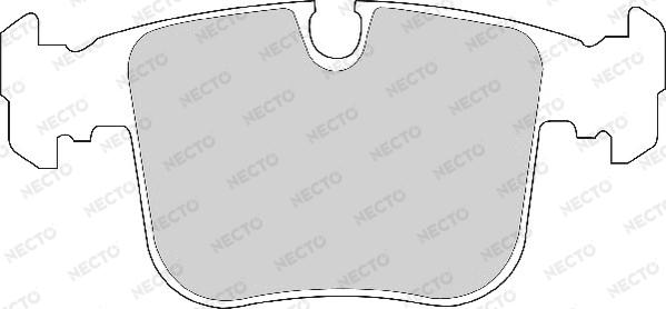 Necto FD6671A - Brake Pad Set, disc brake www.autospares.lv