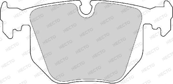 Necto FD6672A - Brake Pad Set, disc brake www.autospares.lv