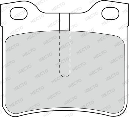 Necto FD6677A - Тормозные колодки, дисковые, комплект www.autospares.lv