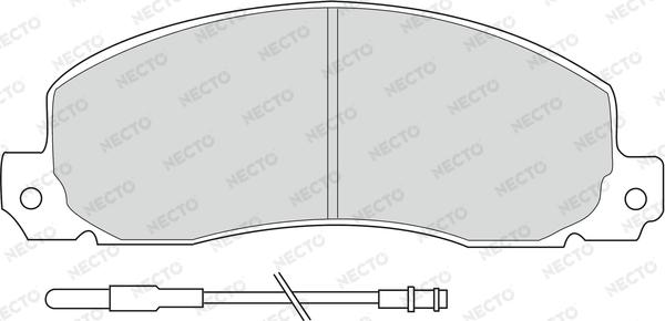 Necto FD6091V - Bremžu uzliku kompl., Disku bremzes autospares.lv