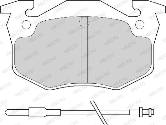 Necto FD6065A - Bremžu uzliku kompl., Disku bremzes autospares.lv