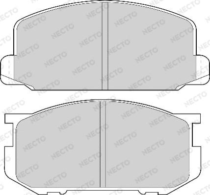 Necto FD6196A - Brake Pad Set, disc brake www.autospares.lv