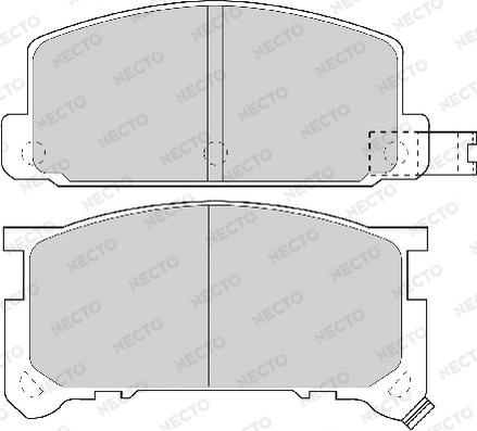 Necto FD6197A - Bremžu uzliku kompl., Disku bremzes autospares.lv