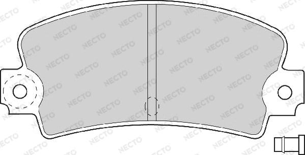 Necto FD614A - Bremžu uzliku kompl., Disku bremzes www.autospares.lv