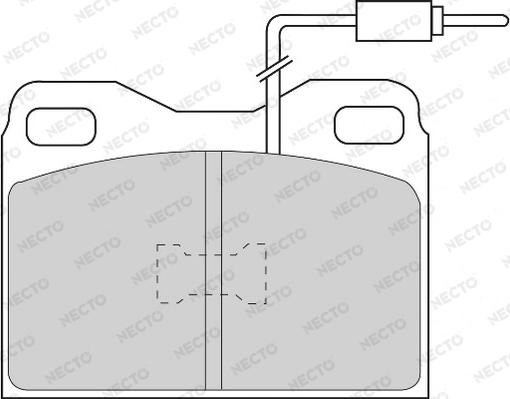 Necto FD6164A - Тормозные колодки, дисковые, комплект www.autospares.lv