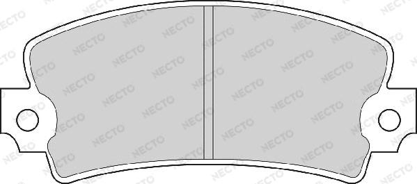 Necto FD6163A - Тормозные колодки, дисковые, комплект www.autospares.lv