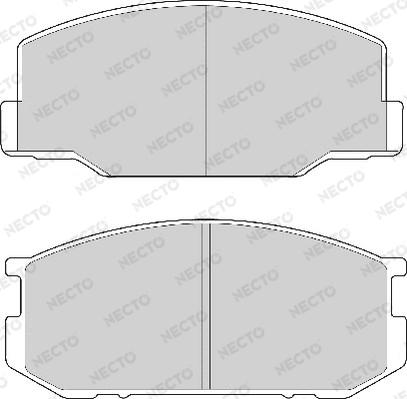 Necto FD6106A - Bremžu uzliku kompl., Disku bremzes autospares.lv