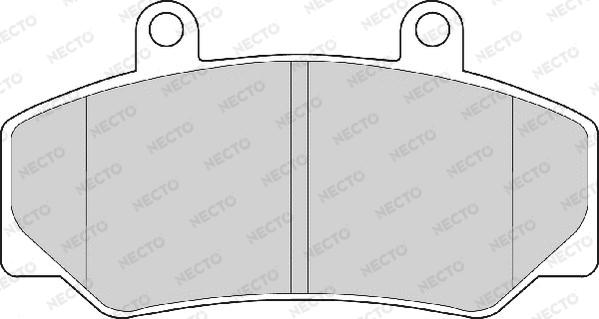 Necto FD6136A - Тормозные колодки, дисковые, комплект www.autospares.lv