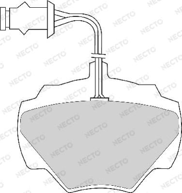 Necto FD6138A - Тормозные колодки, дисковые, комплект www.autospares.lv