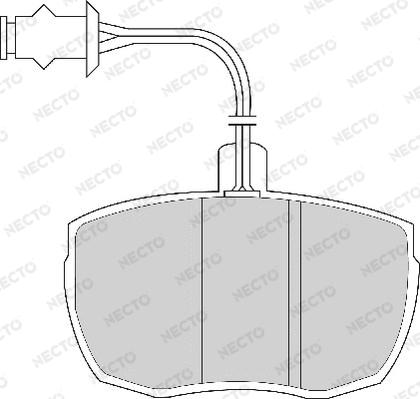 Necto FD6137A - Bremžu uzliku kompl., Disku bremzes autospares.lv