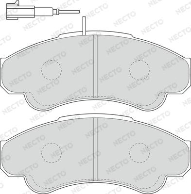 Necto FD6896V - Brake Pad Set, disc brake www.autospares.lv