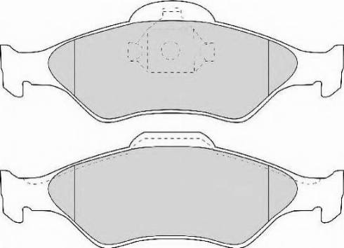 Necto FD6891N - Тормозные колодки, дисковые, комплект www.autospares.lv