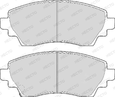 Necto FD6898A - Тормозные колодки, дисковые, комплект www.autospares.lv