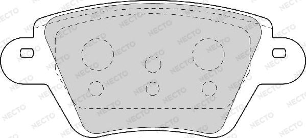 Necto FD6844A - Brake Pad Set, disc brake www.autospares.lv