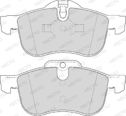 Necto FD6854A - Bremžu uzliku kompl., Disku bremzes www.autospares.lv