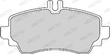 Necto FD6866A - Тормозные колодки, дисковые, комплект www.autospares.lv