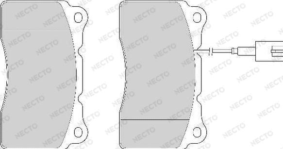 Necto FD6868A - Bremžu uzliku kompl., Disku bremzes autospares.lv