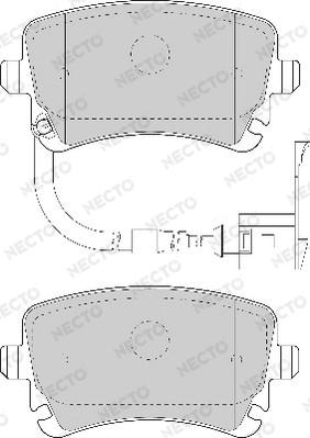 Necto FD6863A - Тормозные колодки, дисковые, комплект www.autospares.lv